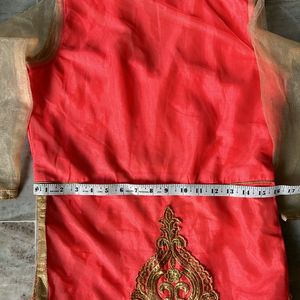 PINK SILK EMBROIDERED KURTI