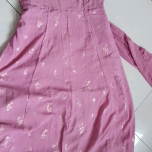 Mauve Colour Ethnic Gown