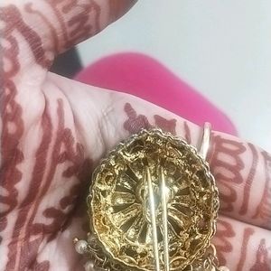 Combo Of Adjustable Ring And Saree Pin