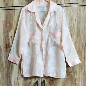Peach Colour Designer Shirt Size-42-44
