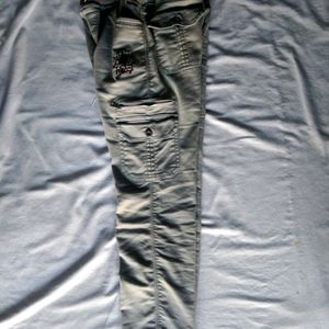 Unisexual Grey Color  Denim Pant