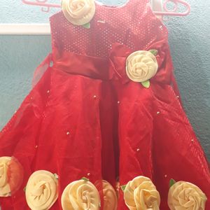 NEW Baby  Red Frock