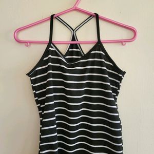 Black And White Striped Tank Top