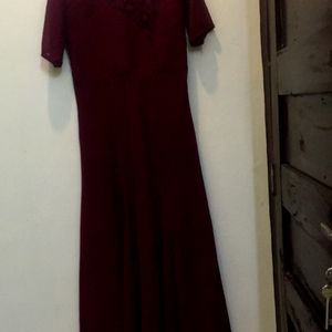 Long Kurta. Maroon Colour