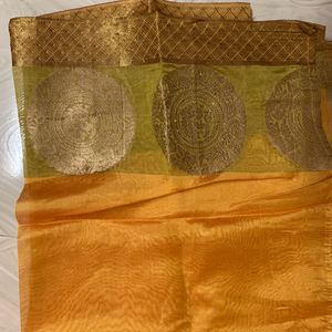 Gold Colour Saree