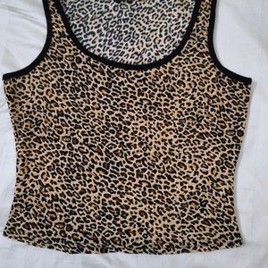 Shein Leopard Print Top