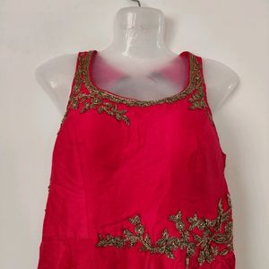 Pink Ethnic Gown (Women's)