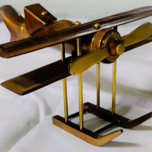 Brass Aeroplane Showpiece 🛩️✨