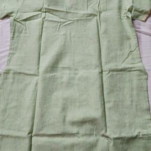 Light green straight kurta for women