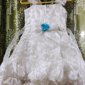 Girls Formal White Beautiful Dress