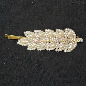 Pearl Leaf Flower Hairpin