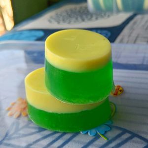 Handmade Natural Lemongrass Soap-- 2 Nos