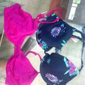 Bra  (pink And Blue)