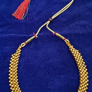 Gold Moti Necklace