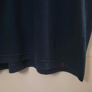 Jockey Men's V Neck Navy Blue Cotton Tshirt