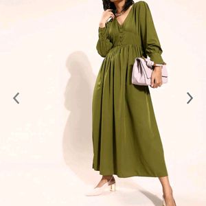 Olive Green Dress