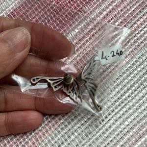 Pure Silver Butterfly Earrings