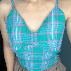 Plaid Tank Top