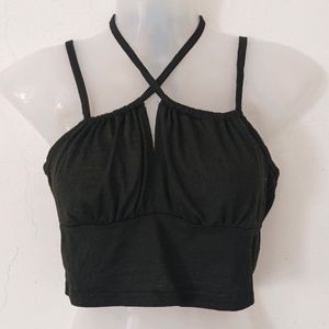 BLACK CROP TOP