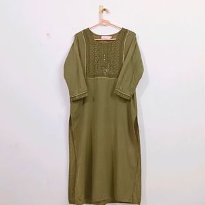 Olive Green Kurta