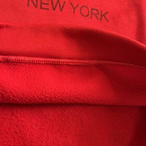 Red sweatshirt light weight for winters