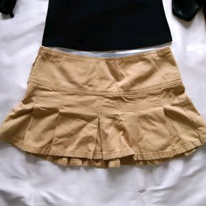 Cute Nude Colour Skirt