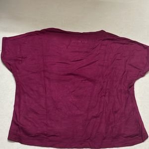 Purple Cropped Top