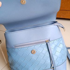 Backpack Cum Handbag In Pretty Pastel Blue Colou