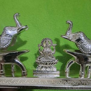 Metal Gajalakshmi Kumkum Stand