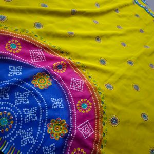 Yellow Colour Silk Saree.