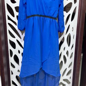 Blue Lightweight High low Dress