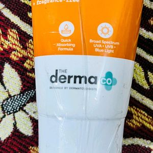 (80 g) The Derma Co Sunscreen SPF 50 PA++ ++1%