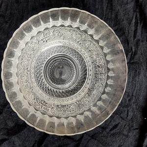 Beautiful New Glass Embroidered Bowl