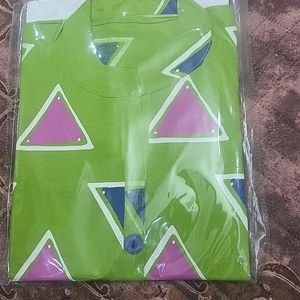 Straight Kurti ( Fluorescent Green)