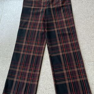 Checked Trousers-women