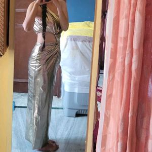 Metallic Bodycon Dress