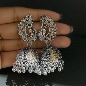 Peacock Jhumkas