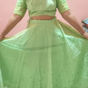 Light Green Lehenga For Women