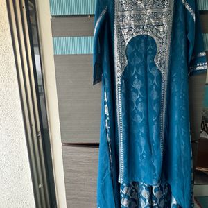 Blue Ethnic Kurti For Wedding And Festivals