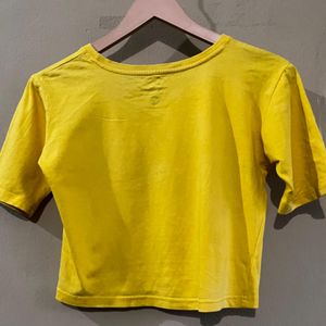 Cute Yellow Crop Top 🎀