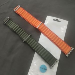 Apple Loop Strap - Green And Orange - 42/44/45 MM