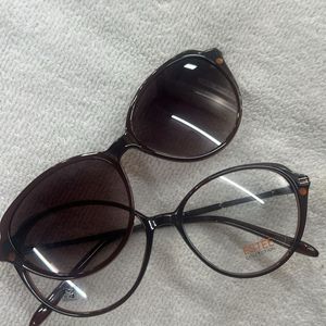 Clip On Dual Cat Eye Sunglasses