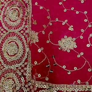 Dark Pink Colour Saree