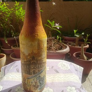 Decoupage Art Bottle