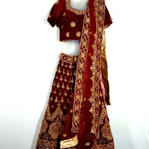 Emblished Bridal Lehenga Choli Set For Women's