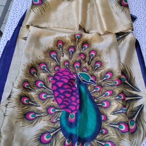 Peacock Design Saree