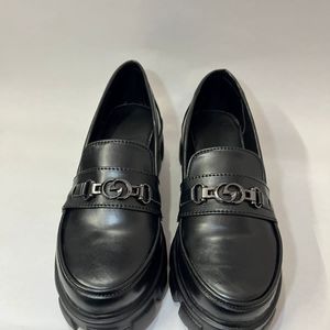 Korean Chunky Black Shoes