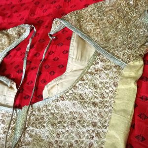 Golden Colour Party Wear Blouse