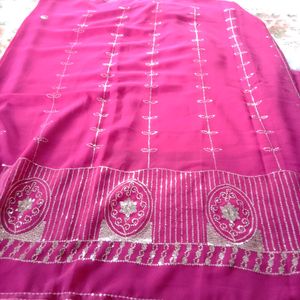 MAHA SALE 🥳🥳🤩🤩Rose Pink Saree🌸💐