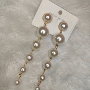 Pearl Long Earrings